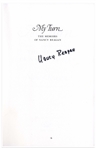 Nancy Reagan Signed Copy of Her Memoir ''My Turn''